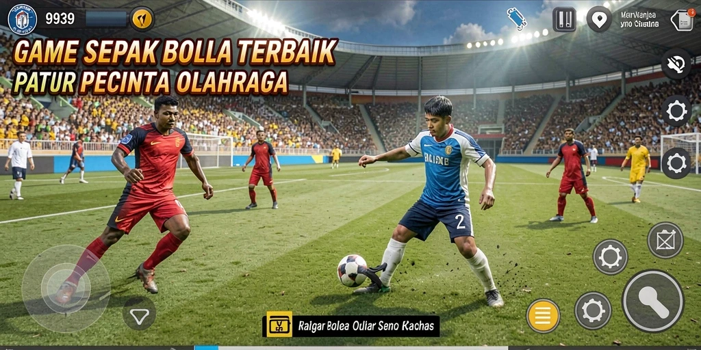 Tampilan gameplay menakjubkan di game sepak bola 9939.