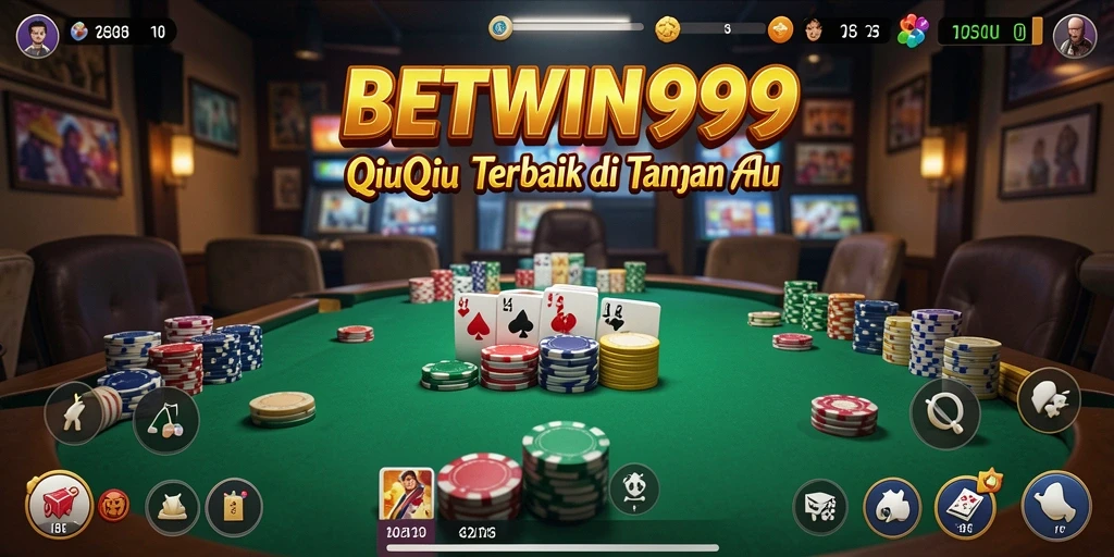 Tampilan gameplay seru di BETWIN999 dengan kartu QiuQiu.