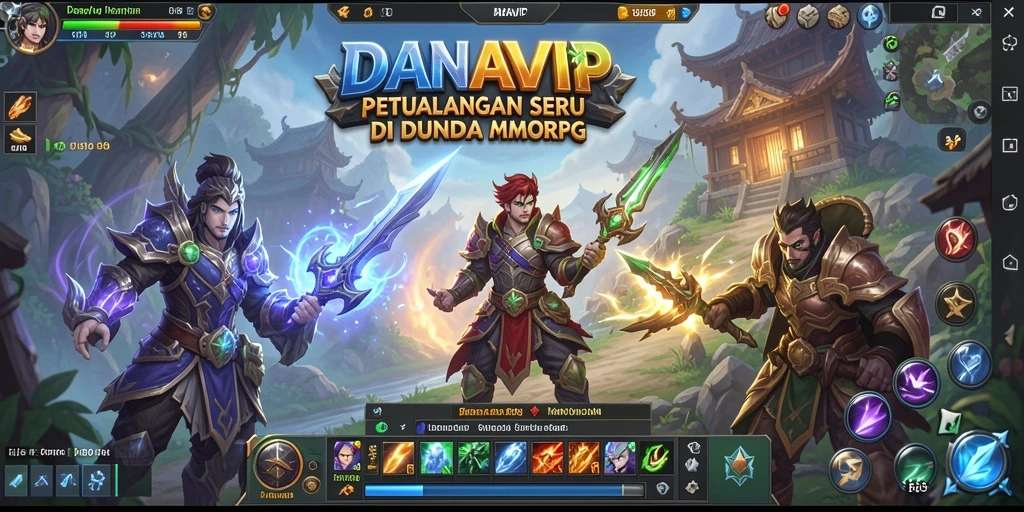 Tampilan gameplay seru di dunia MMORPG DANAVIP.