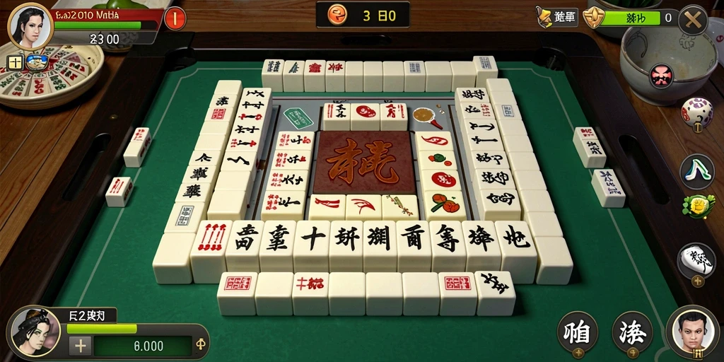 Tangkap layar F32 menampilkan aksi seru saat bermain Mahjong.