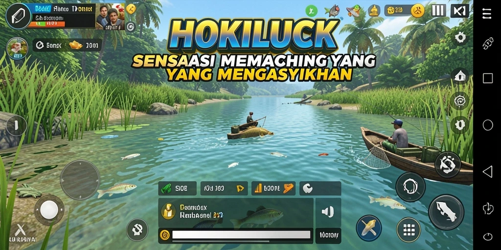 Tangkapan ikan yang mengesankan dalam gameplay HOKILUCK.