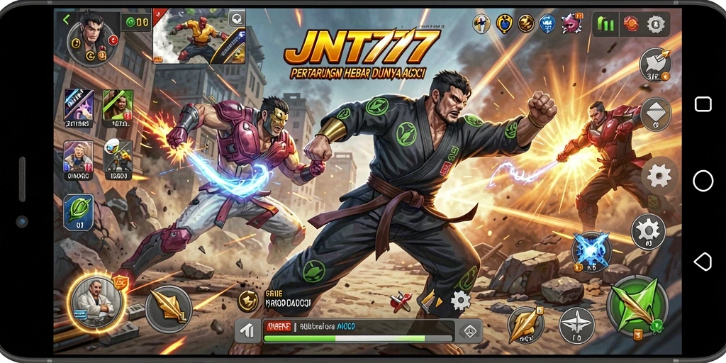 Tampilan gameplay JNT777 yang menegangkan dan penuh aksi.