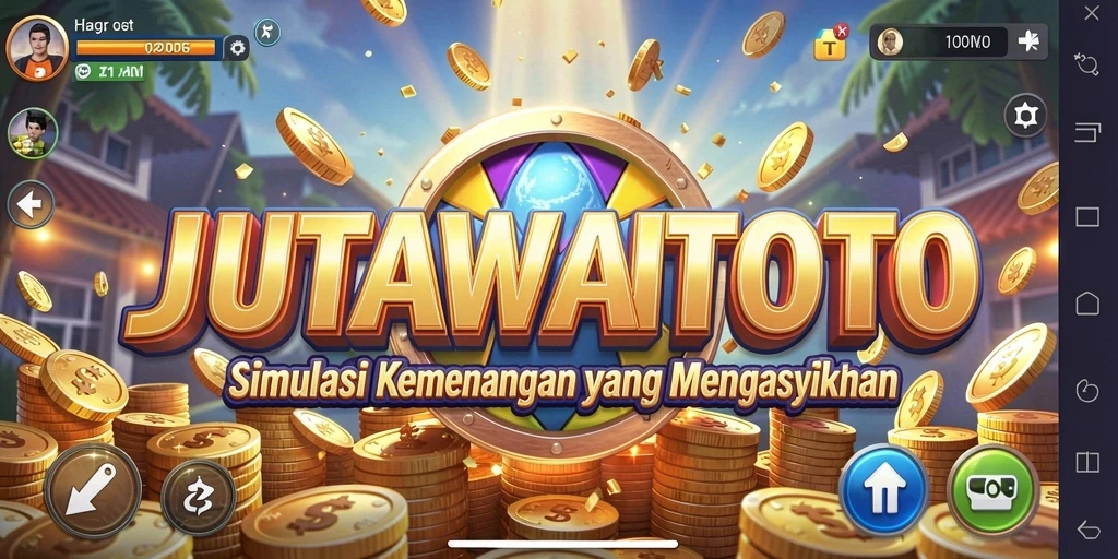 Tampilan utama gameplay JUTAWANTOTO yang menegangkan dan interaktif.