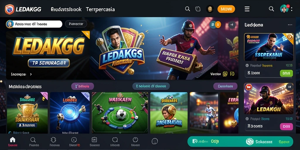 Screenshot gameplay LEDAKGG menampilkan antarmuka taruhan yang menarik dan informatif.
