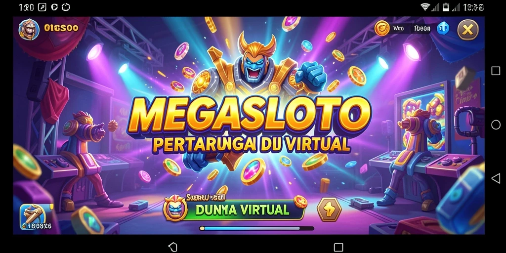 Tampilan aksi pertarungan seru dalam MEGASLOTO.