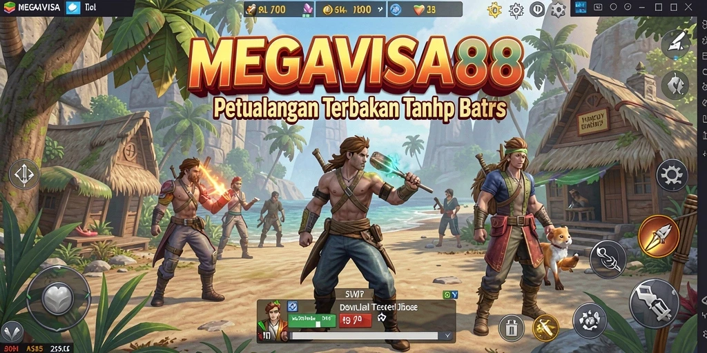 Tampilan gameplay MEGAVISA88 yang menakjubkan di dunia terbuka.