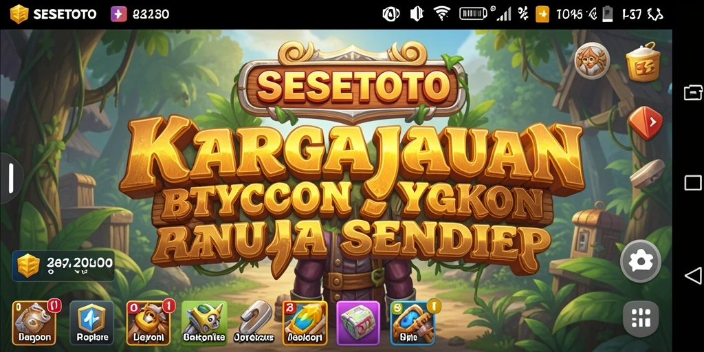 Tampilan dinamis gameplay SESETOTO yang penuh strategi.
