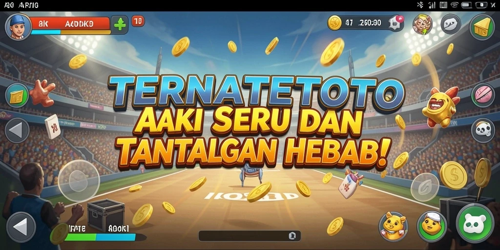 Tampilan gameplay yang intens dan mendebarkan dari TERNATETOTO.