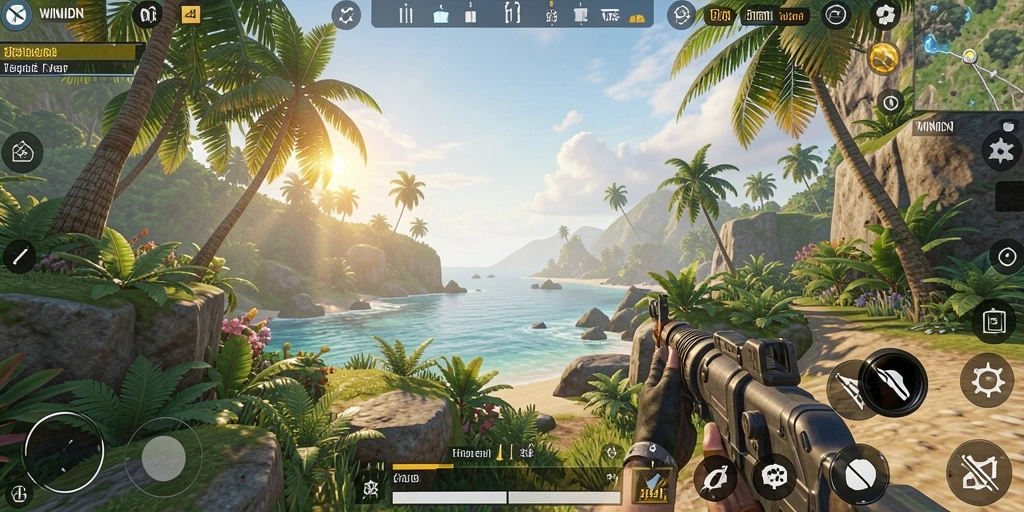 Gameplay WINIDN yang menakjubkan dalam dunia terbuka.